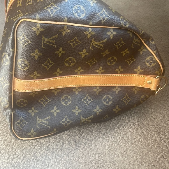 Louis Vuitton Monogram Keepall Bandouliere 50 Brown Canvas Travel Bag - Picture 6 of 16
